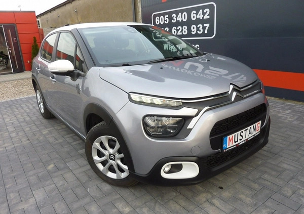 Citroen C3 cena 47900 przebieg: 13600, rok produkcji 2021 z Stargard małe 529